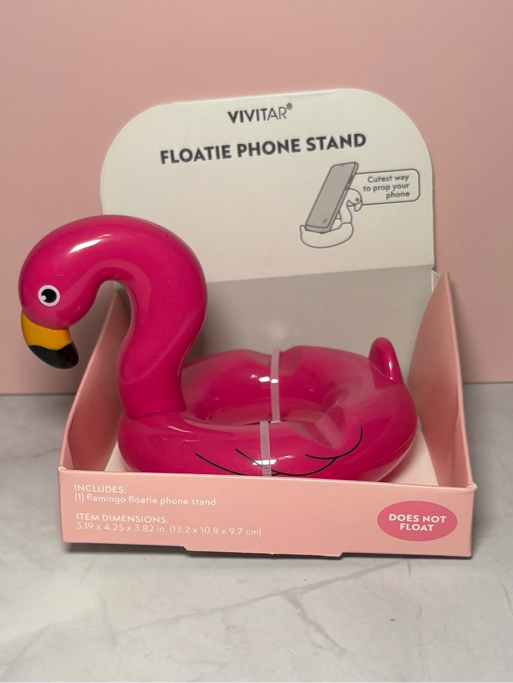🦩 Vivitar Pink Flamingo Floatie Phone Stand - DOES NOT FLOAT